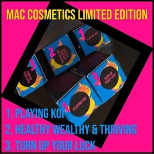 MAC Powder Kiss: Playing Koi, Healthy Wealthy Thriving, Turn Up Your Luck, NWT.